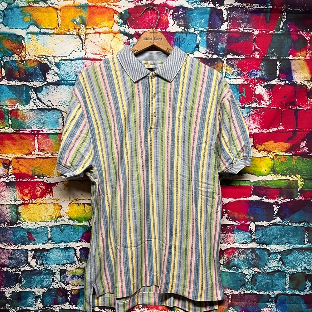 Colorful Striped Polo Shirt